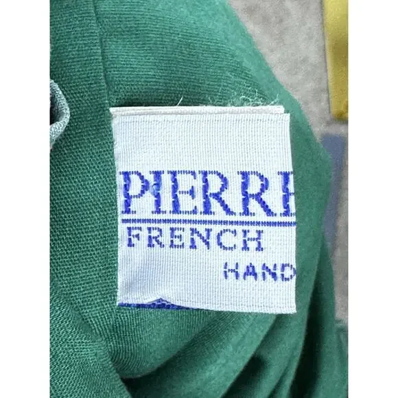 PIERRE DEUX French Country Green Floral Quilted Back Pack Sling Bag Vintage - Picture 3 of 16